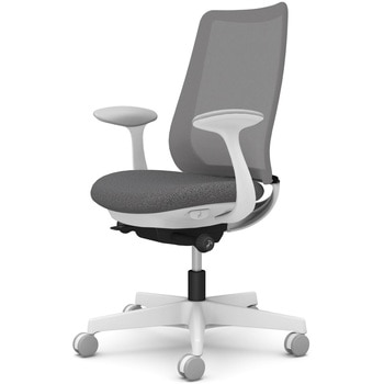 ポータムシリーズ/固定肘/背メッシュ/スタンダードタイプ/ホワイトボディ/ハンガー無/ランバー無/ナイロンキャスター オカムラ(岡村製作所)