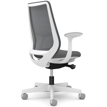 ポータムシリーズ/固定肘/背メッシュ/スタンダードタイプ/ホワイトボディ/ハンガー無/ランバー無/ナイロンキャスター オカムラ(岡村製作所)