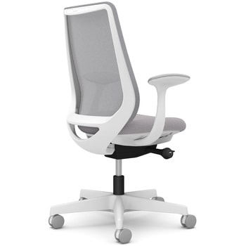 ポータムシリーズ/固定肘/背メッシュ/スタンダードタイプ/ホワイトボディ/ハンガー無/ランバー無/ナイロンキャスター オカムラ(岡村製作所)