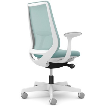 ポータムシリーズ/固定肘/背メッシュ/スタンダードタイプ/ホワイトボディ/ハンガー無/ランバー無/ナイロンキャスター オカムラ(岡村製作所)