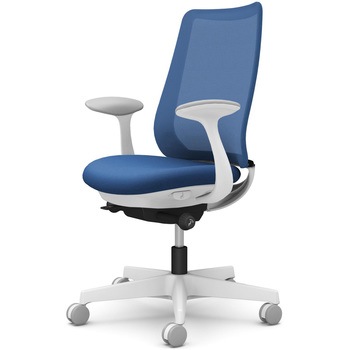 ポータムシリーズ/固定肘/背メッシュ/スタンダードタイプ/ホワイトボディ/ハンガー無/ランバー無/ナイロンキャスター オカムラ(岡村製作所)