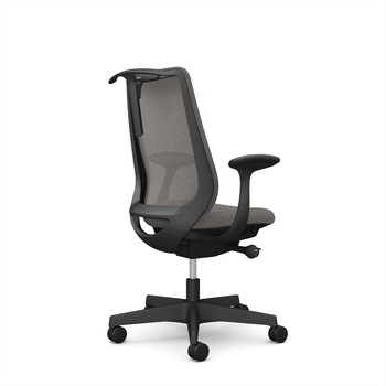 ポータムシリーズ/固定肘/背メッシュ/スタンダードタイプ/ブラックボディ/ハンガー有/ランバー無/ナイロンキャスター オカムラ(岡村製作所)