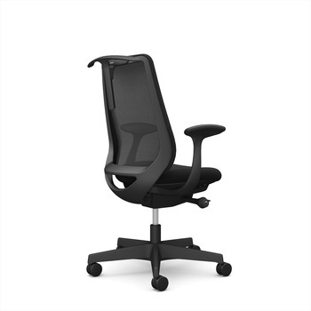 ポータムシリーズ/固定肘/背メッシュ/スタンダードタイプ/ブラックボディ/ハンガー有/ランバー無/ナイロンキャスター オカムラ(岡村製作所)