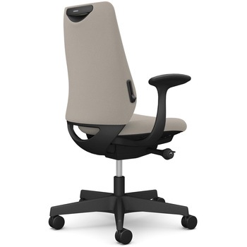 ポータムシリーズ/固定肘/背クッション/スタンダードタイプ/ブラックボディ/ハンガー無/ランバー有/ナイロンキャスター オカムラ(岡村製作所)