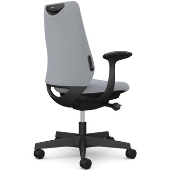 ポータムシリーズ/固定肘/背クッション/スタンダードタイプ/ブラックボディ/ハンガー無/ランバー有/ナイロンキャスター オカムラ(岡村製作所)