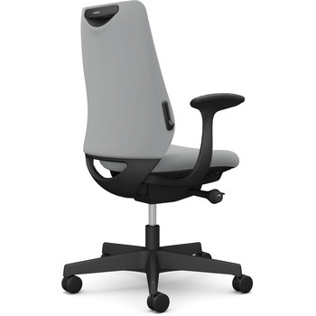 ポータムシリーズ/固定肘/背クッション/スタンダードタイプ/ブラックボディ/ハンガー無/ランバー有/ナイロンキャスター オカムラ(岡村製作所)