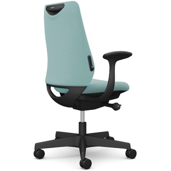 ポータムシリーズ/固定肘/背クッション/スタンダードタイプ/ブラックボディ/ハンガー無/ランバー有/ナイロンキャスター オカムラ(岡村製作所)