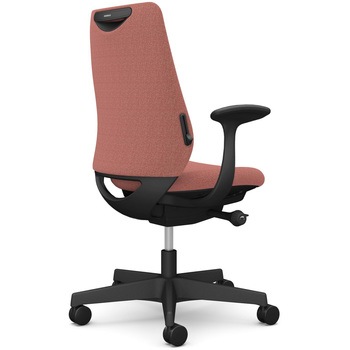 ポータムシリーズ/固定肘/背クッション/スタンダードタイプ/ブラックボディ/ハンガー無/ランバー有/ナイロンキャスター オカムラ(岡村製作所)