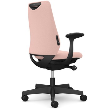 ポータムシリーズ/固定肘/背クッション/スタンダードタイプ/ブラックボディ/ハンガー無/ランバー有/ナイロンキャスター オカムラ(岡村製作所)