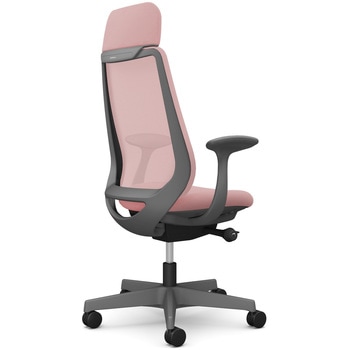 ポータムシリーズ/固定肘/背メッシュ/EXスタンダードタイプ/ダークグレーボディ/ハンガー無/ランバー無/ナイロンキャスター オカムラ(岡村製作所)