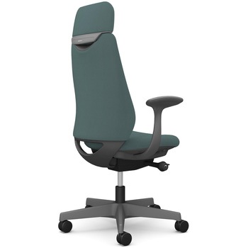 ポータムシリーズ/固定肘/背クッション/EXスタンダードタイプ/ダークグレー/ハンガー無/ランバー無/ウレタンキャスター オカムラ(岡村製作所)