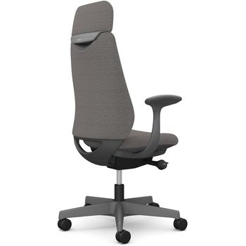 ポータムシリーズ/固定肘/背クッション/EXスタンダードタイプ/ダークグレー/ハンガー無/ランバー無/ウレタンキャスター オカムラ(岡村製作所)