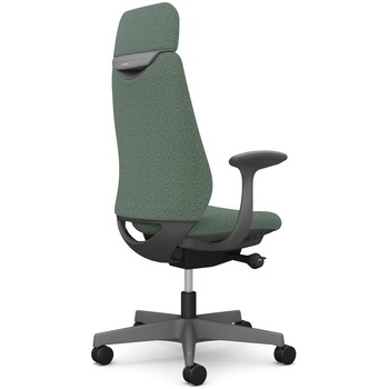 ポータムシリーズ/固定肘/背クッション/EXスタンダードタイプ/ダークグレー/ハンガー無/ランバー無/ウレタンキャスター オカムラ(岡村製作所)