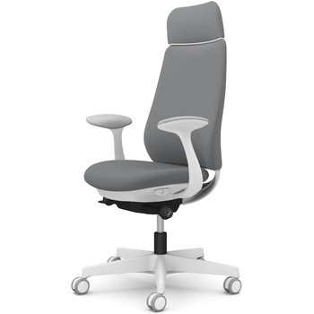 ポータムシリーズ/固定肘/背クッション/EXスタンダードタイプ/ホワイトボディ/ハンガー無/ランバー無/ウレタンキャスター オカムラ(岡村製作所)