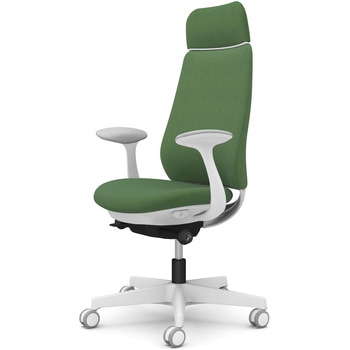 ポータムシリーズ/固定肘/背クッション/EXスタンダードタイプ/ホワイトボディ/ハンガー無/ランバー無/ウレタンキャスター オカムラ(岡村製作所)