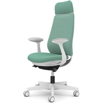 ポータムシリーズ/固定肘/背クッション/EXスタンダードタイプ/ホワイトボディ/ハンガー無/ランバー無/ウレタンキャスター オカムラ(岡村製作所)