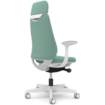 ポータムシリーズ/固定肘/背クッション/EXスタンダードタイプ/ホワイトボディ/ハンガー無/ランバー無/ウレタンキャスター オカムラ(岡村製作所)