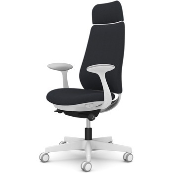 ポータムシリーズ/固定肘/背クッション/EXスタンダードタイプ/ホワイトボディ/ハンガー無/ランバー無/ウレタンキャスター オカムラ(岡村製作所)