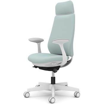 ポータムシリーズ/固定肘/背クッション/EXスタンダードタイプ/ホワイトボディ/ハンガー無/ランバー無/ウレタンキャスター オカムラ(岡村製作所)