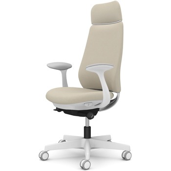 ポータムシリーズ/固定肘/背クッション/EXスタンダードタイプ/ホワイトボディ/ハンガー無/ランバー無/ウレタンキャスター オカムラ(岡村製作所)