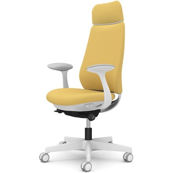 ポータムシリーズ/固定肘/背クッション/EXスタンダードタイプ/ホワイトボディ/ハンガー無/ランバー無/ウレタンキャスター オカムラ(岡村製作所)