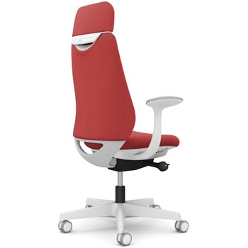 ポータムシリーズ/固定肘/背クッション/EXスタンダードタイプ/ホワイトボディ/ハンガー無/ランバー無/ウレタンキャスター オカムラ(岡村製作所)