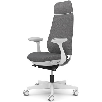 ポータムシリーズ/固定肘/背クッション/EXスタンダードタイプ/ホワイトボディ/ハンガー無/ランバー無/ウレタンキャスター オカムラ(岡村製作所)