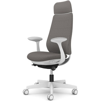 ポータムシリーズ/固定肘/背クッション/EXスタンダードタイプ/ホワイトボディ/ハンガー無/ランバー無/ウレタンキャスター オカムラ(岡村製作所)