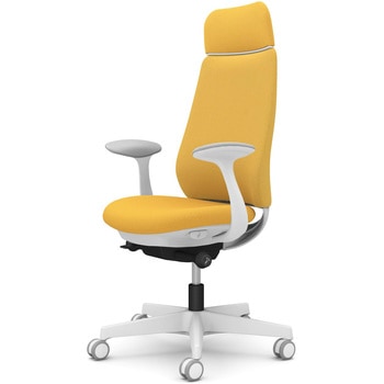 ポータムシリーズ/固定肘/背クッション/EXスタンダードタイプ/ホワイトボディ/ハンガー無/ランバー無/ウレタンキャスター オカムラ(岡村製作所)