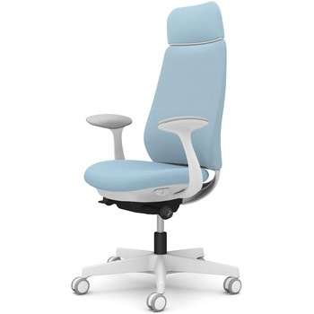 ポータムシリーズ/固定肘/背クッション/EXスタンダードタイプ/ホワイトボディ/ハンガー無/ランバー無/ウレタンキャスター オカムラ(岡村製作所)