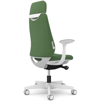 ポータムシリーズ/固定肘/背クッション/EXスタンダードタイプ/ホワイトボディ/ハンガー無/ランバー有/ウレタンキャスター オカムラ(岡村製作所)