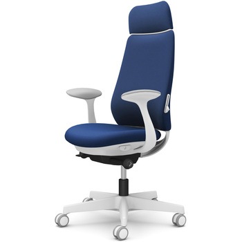 ポータムシリーズ/固定肘/背クッション/EXスタンダードタイプ/ホワイトボディ/ハンガー無/ランバー有/ウレタンキャスター オカムラ(岡村製作所)