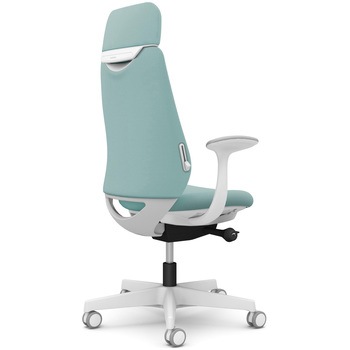 ポータムシリーズ/固定肘/背クッション/EXスタンダードタイプ/ホワイトボディ/ハンガー無/ランバー有/ウレタンキャスター オカムラ(岡村製作所)