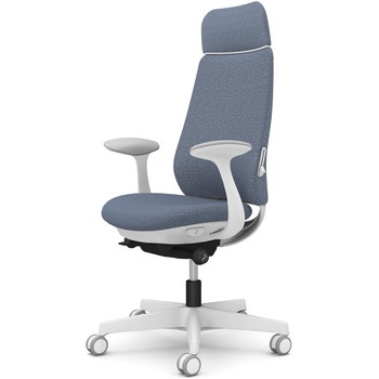 ポータムシリーズ/固定肘/背クッション/EXスタンダードタイプ/ホワイトボディ/ハンガー無/ランバー有/ウレタンキャスター オカムラ(岡村製作所)