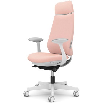 ポータムシリーズ/固定肘/背クッション/EXスタンダードタイプ/ホワイトボディ/ハンガー無/ランバー有/ウレタンキャスター オカムラ(岡村製作所)