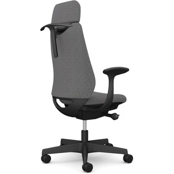 ポータムシリーズ/固定肘/背クッション/EXスタンダードタイプ/ブラックボディ/ハンガー有/ランバー無/ナイロンキャスター オカムラ(岡村製作所)