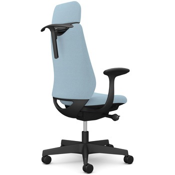 ポータムシリーズ/固定肘/背クッション/EXスタンダードタイプ/ブラックボディ/ハンガー有/ランバー無/ナイロンキャスター オカムラ(岡村製作所)