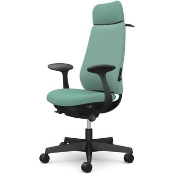 ポータムシリーズ/固定肘/背クッション/EXスタンダードタイプ/ブラックボディ/ハンガー有/ランバー有/ナイロンキャスター オカムラ(岡村製作所)