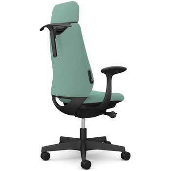 ポータムシリーズ/固定肘/背クッション/EXスタンダードタイプ/ブラックボディ/ハンガー有/ランバー有/ナイロンキャスター オカムラ(岡村製作所)