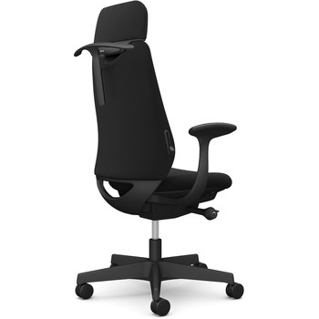 ポータムシリーズ/固定肘/背クッション/EXスタンダードタイプ/ブラックボディ/ハンガー有/ランバー有/ナイロンキャスター オカムラ(岡村製作所)