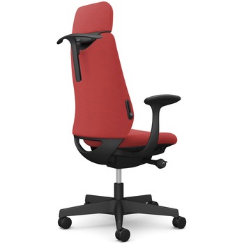 ポータムシリーズ/固定肘/背クッション/EXスタンダードタイプ/ブラックボディ/ハンガー有/ランバー有/ナイロンキャスター オカムラ(岡村製作所)