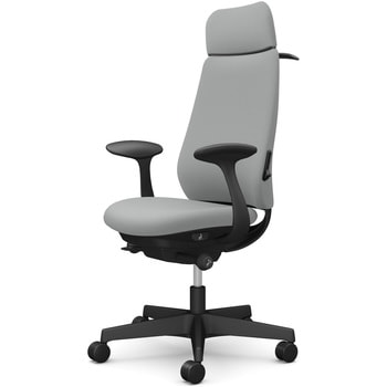 ポータムシリーズ/固定肘/背クッション/EXスタンダードタイプ/ブラックボディ/ハンガー有/ランバー有/ナイロンキャスター オカムラ(岡村製作所)