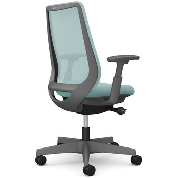 ポータムシリーズ/可動肘/背メッシュ/スタンダードタイプ/ダークグレーボディ/ハンガー無/ランバー無/ウレタンキャスター オカムラ(岡村製作所)