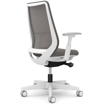 ポータムシリーズ/可動肘/背メッシュ/スタンダードタイプ/ホワイトボディ/ハンガー無/ランバー無/ウレタンキャスター オカムラ(岡村製作所)