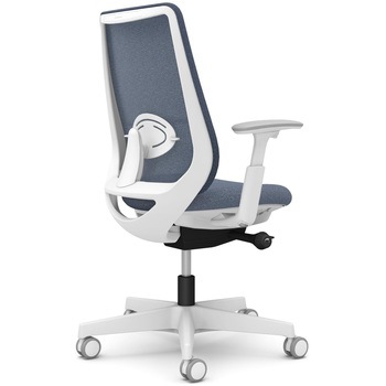 ポータムシリーズ/可動肘/背メッシュ/スタンダードタイプ/ホワイトボディ/ハンガー無/ランバー有/ウレタンキャスター オカムラ(岡村製作所)