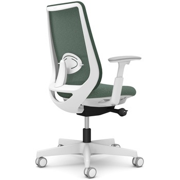 ポータムシリーズ/可動肘/背メッシュ/スタンダードタイプ/ホワイトボディ/ハンガー無/ランバー有/ウレタンキャスター オカムラ(岡村製作所)