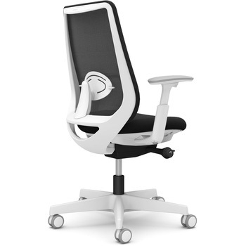 ポータムシリーズ/可動肘/背メッシュ/スタンダードタイプ/ホワイトボディ/ハンガー無/ランバー有/ウレタンキャスター オカムラ(岡村製作所)