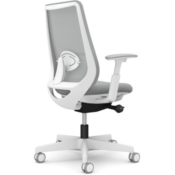 ポータムシリーズ/可動肘/背メッシュ/スタンダードタイプ/ホワイトボディ/ハンガー無/ランバー有/ウレタンキャスター オカムラ(岡村製作所)