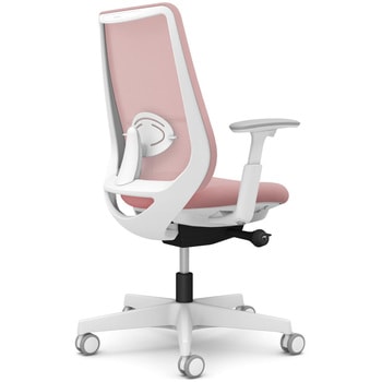 ポータムシリーズ/可動肘/背メッシュ/スタンダードタイプ/ホワイトボディ/ハンガー無/ランバー有/ウレタンキャスター オカムラ(岡村製作所)