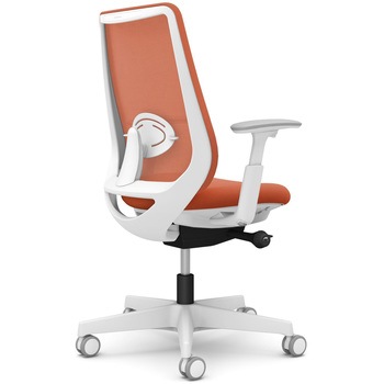 ポータムシリーズ/可動肘/背メッシュ/スタンダードタイプ/ホワイトボディ/ハンガー無/ランバー有/ウレタンキャスター オカムラ(岡村製作所)